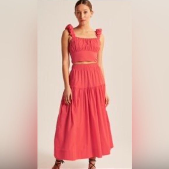 Abercrombie & Fitch Pink full Skirt - Picture 1 of 9